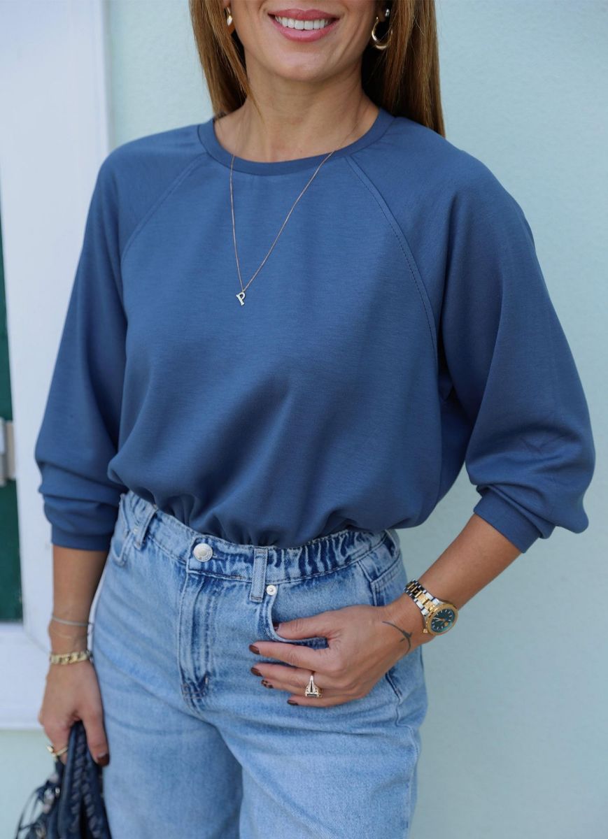 Indigo Bodysüit Sweatshirt   resmi